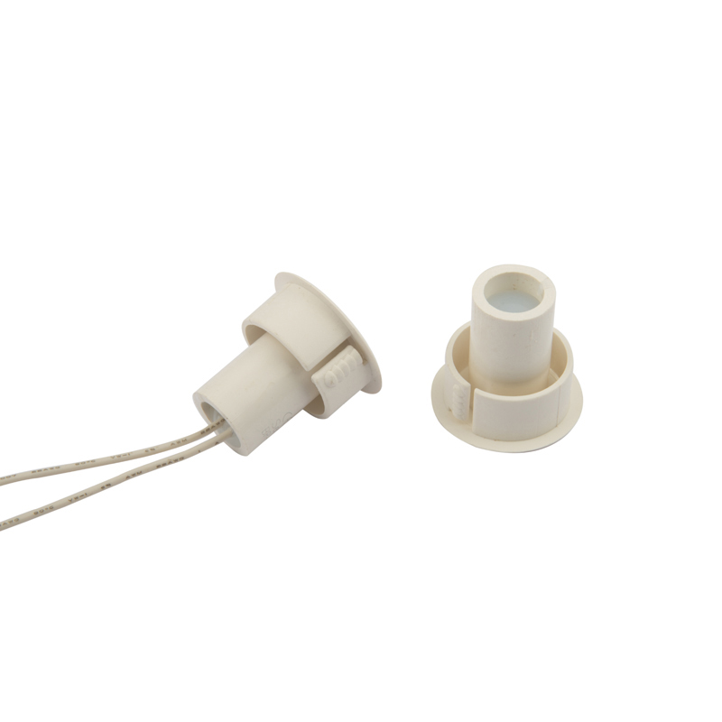 BS-2022 Interruptor de láminas OKI de plástico ABS normalmente abierto aprobado por UL Interruptores de contacto de puerta magnéticos montados en superficie con cable para seguridad en el hogar